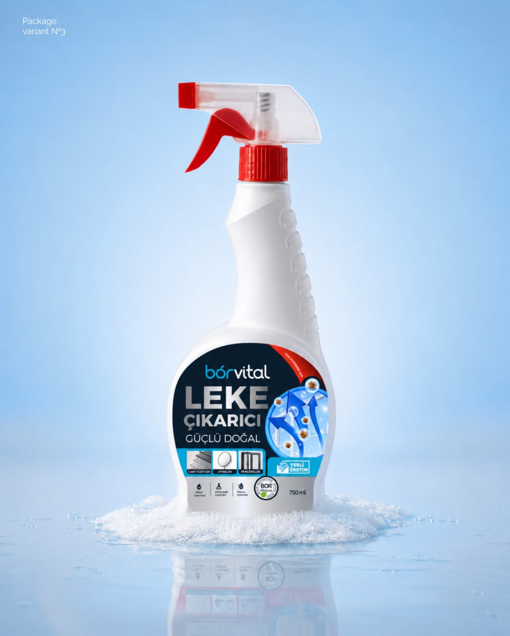 Borvital Özel Formüllü Doğal Leke Çıkarıcı Sprey - 750 ml