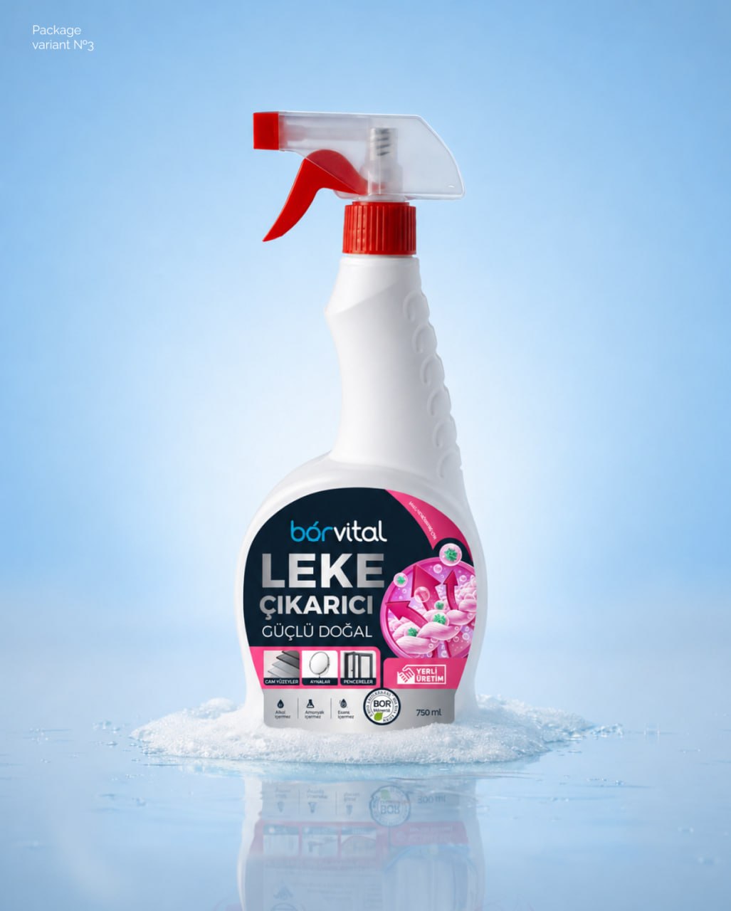 Borvital Özel Formüllü Doğal Leke Çıkarıcı Sprey - 750 ml