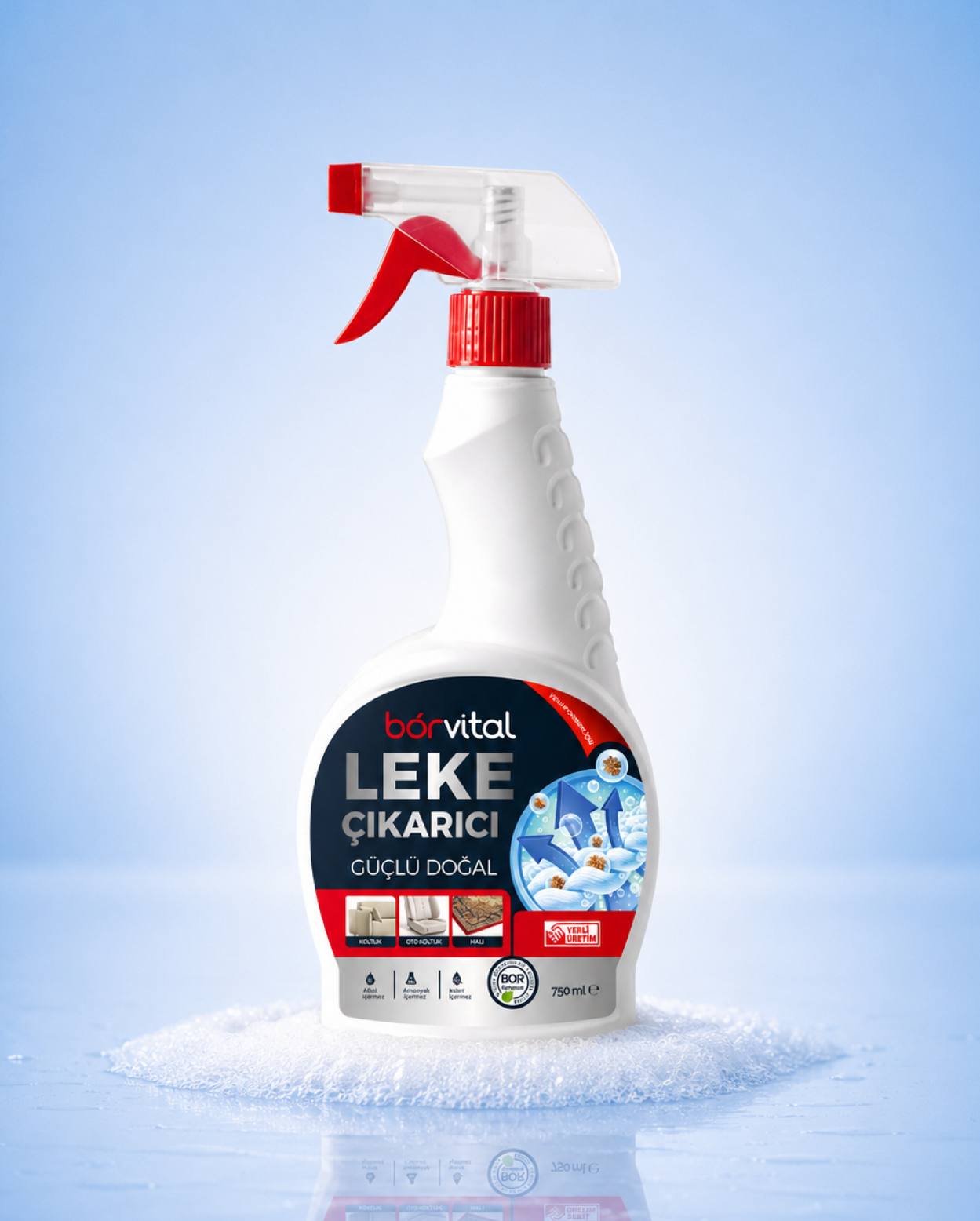 Borvital Özel Formüllü Doğal Leke Çıkarıcı Sprey - 750 ml